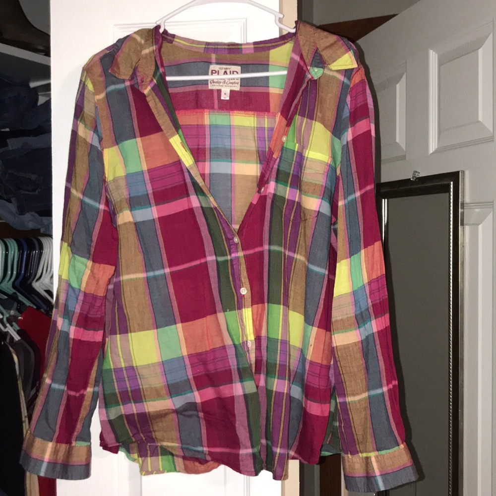 Old navy plaid flannel